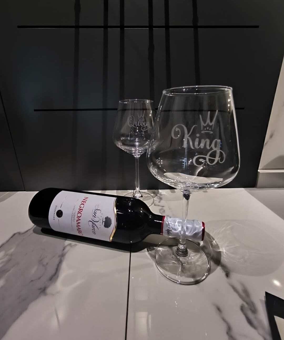 COPPIA CALICI VINO ROSSO