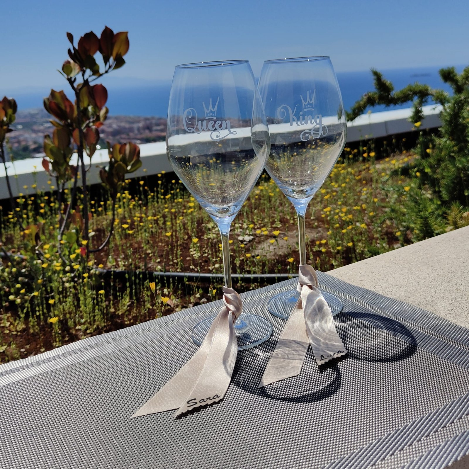 COPPIA CALICI VINO BIANCO